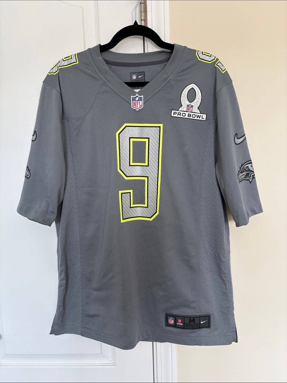 Men’s Nike Justin Tucker 9 Baltimore Ravens 2014 Pro Bowl NFL Jersey Medium RARE